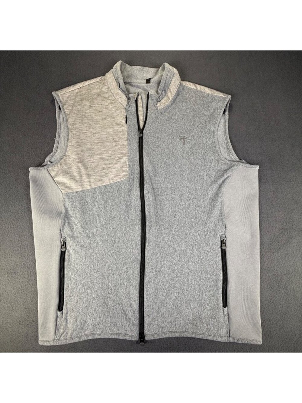 Greyson Gray Comanche Hybrid Lightweight Golf Vest Lasso Cowboy Logo Mens XL EUC